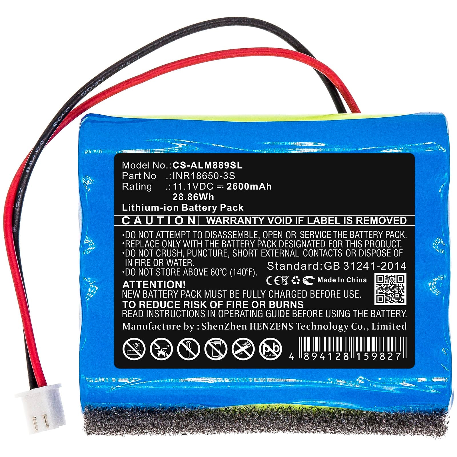 2600mAh INR18650-3S Battery for Altec Lansing  Super LifeJacket Jolt Rugged IMW889 IMW889N IMW888SIMW889N-BLKC Super Lifejacket IMW888-BLG IMW888S