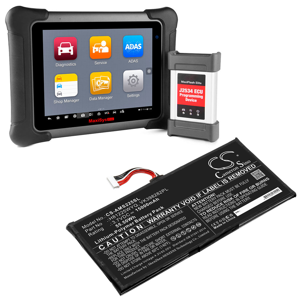 15000mAh Diagnostic Scanner Battery for Autel MaxiSys Elite H81225WYQ VK398282PL