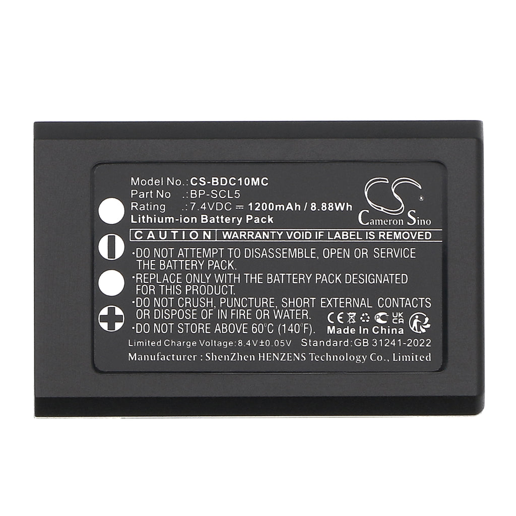 1200mAh 24003 BP-SCL5 Battery for Leica  M10 M10P M10R
