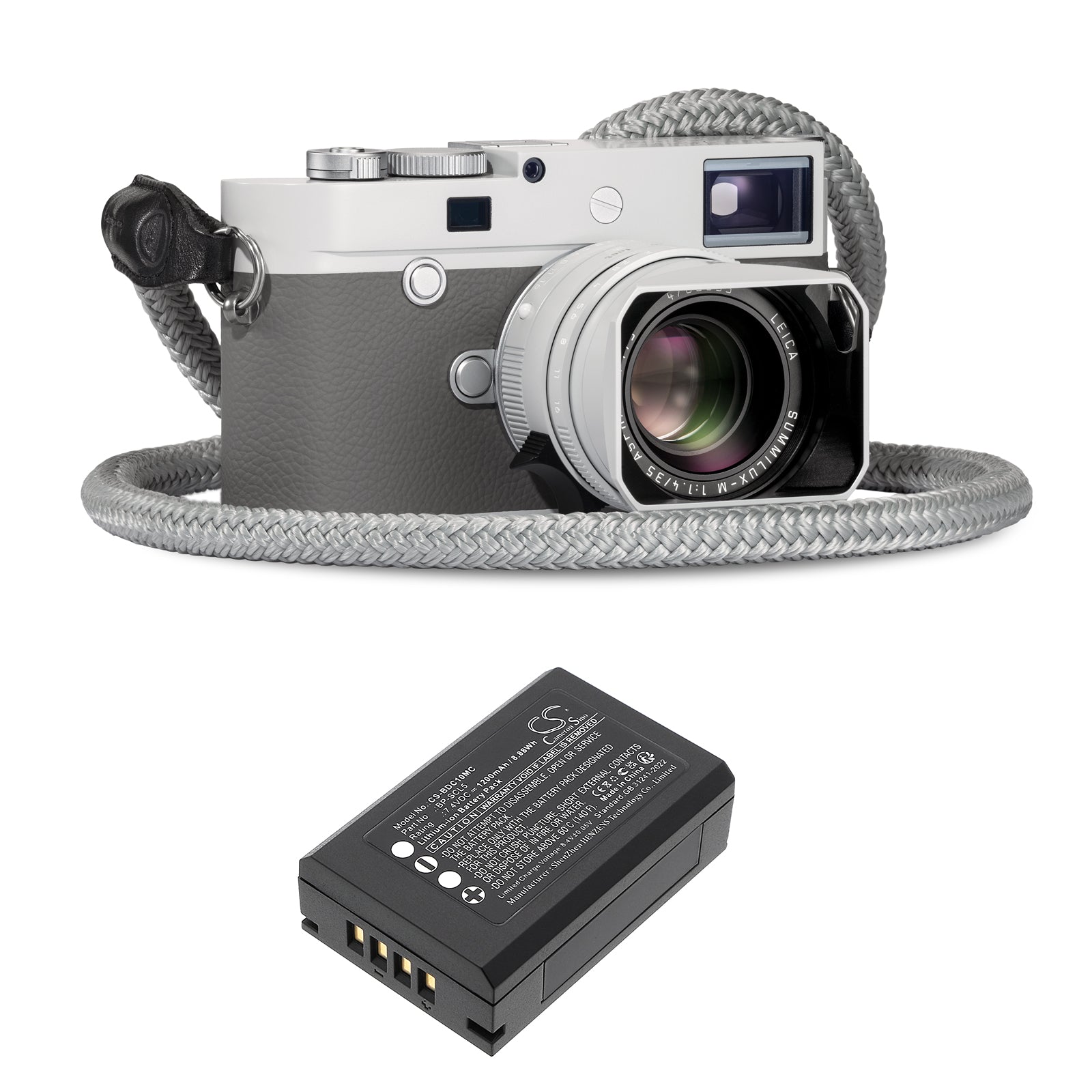 1200mAh 24003 BP-SCL5 Battery for Leica  M10 M10P M10R