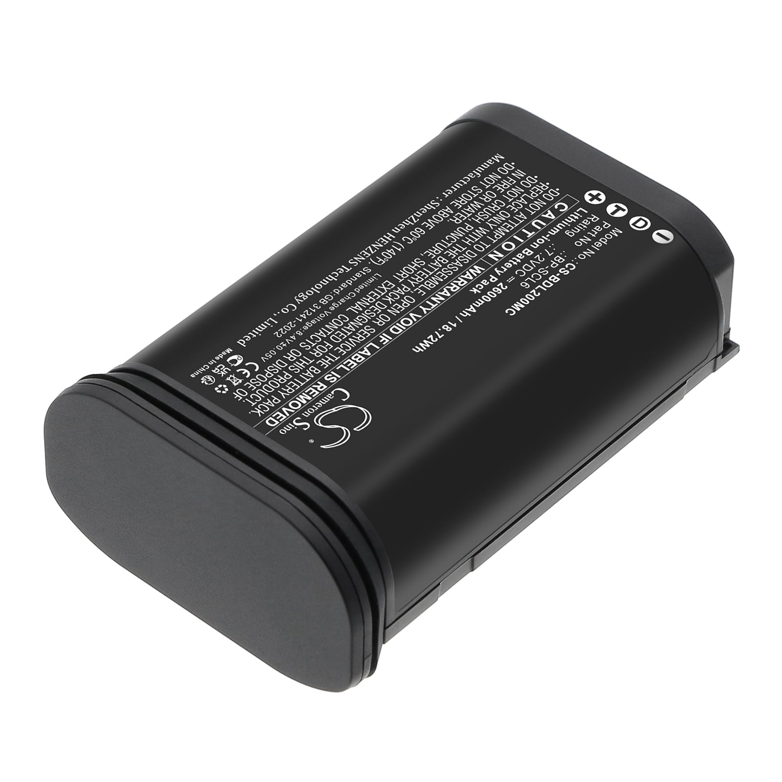 2600mAh 19 531 BP-SCL6 Battery for Leica  Q2 Q3 SL2 SL2S