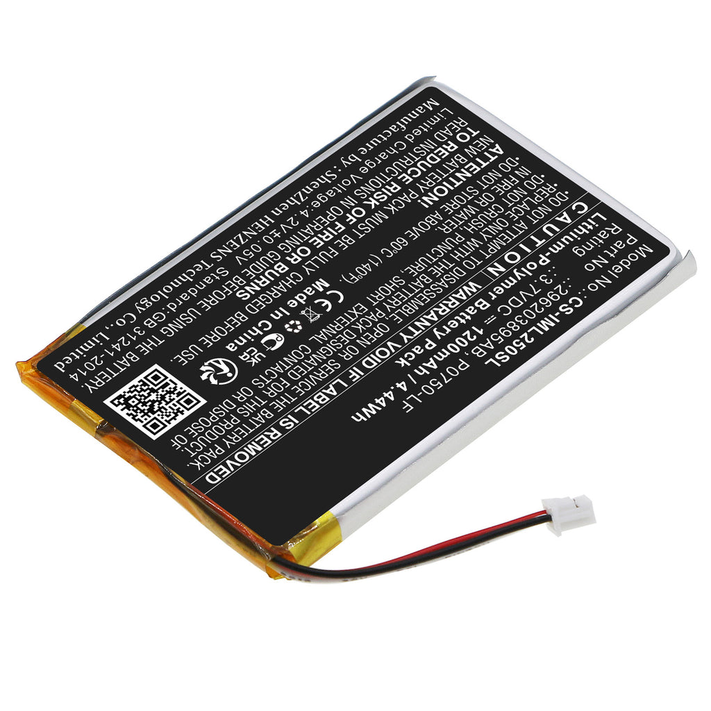 1200mAh 296203895AB P0750-LF Battery for Ingenico  Link 2500