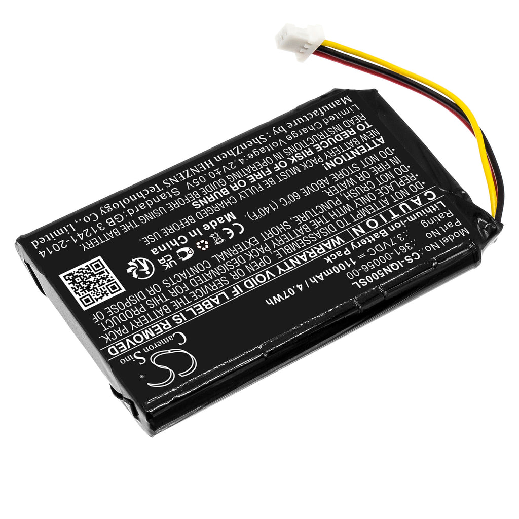 1100mAh 361-00056-00 361-00056-50 523450A1 Battery for Mitac  Mio Spirit 8500 LM Garmin  Drive 50 LM Drive 51LM Drive 51LMT Drive 51LMT-S DriveSmart 5 LMT Nuvi 30 Nuvi 50 Nuvi 50LM Nuvi 52 Nuvi 52LM Nuvi 52LMT Nuvi 55 Nuvi 55LM Nuvi 55LMT