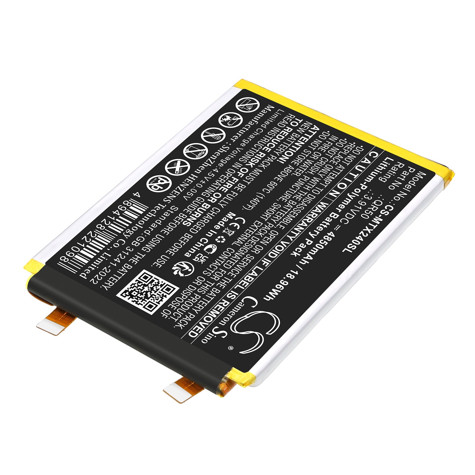 4850mAh QR50 SB18E18870 SB18E18871 Cell phone Battery for Motorola Moto Edge 50 5G XT2407  XT2407-1 2 3