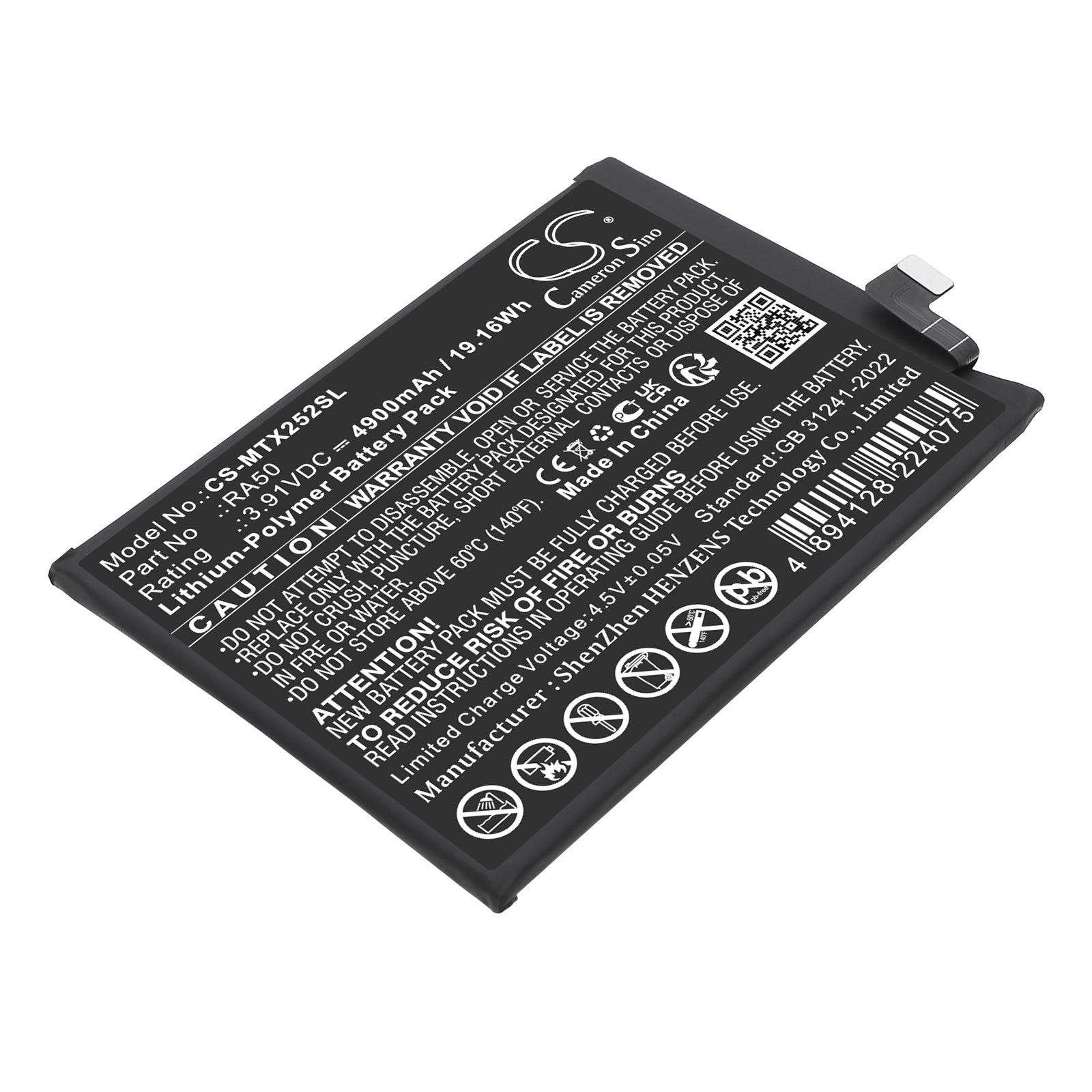 4900mAh RA50 cell Phone replacement Battery for Motorola  Moto G G15 NFC 5G 2025  XT2521-1 2 3