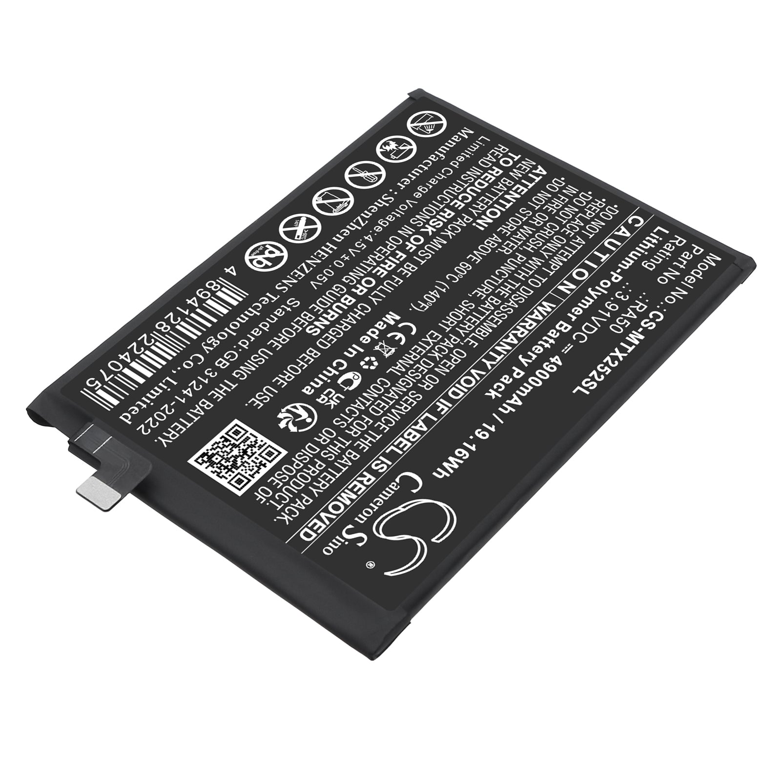 4900mAh RA50 cell Phone replacement Battery for Motorola  Moto G G15 NFC 5G 2025  XT2521-1 2 3