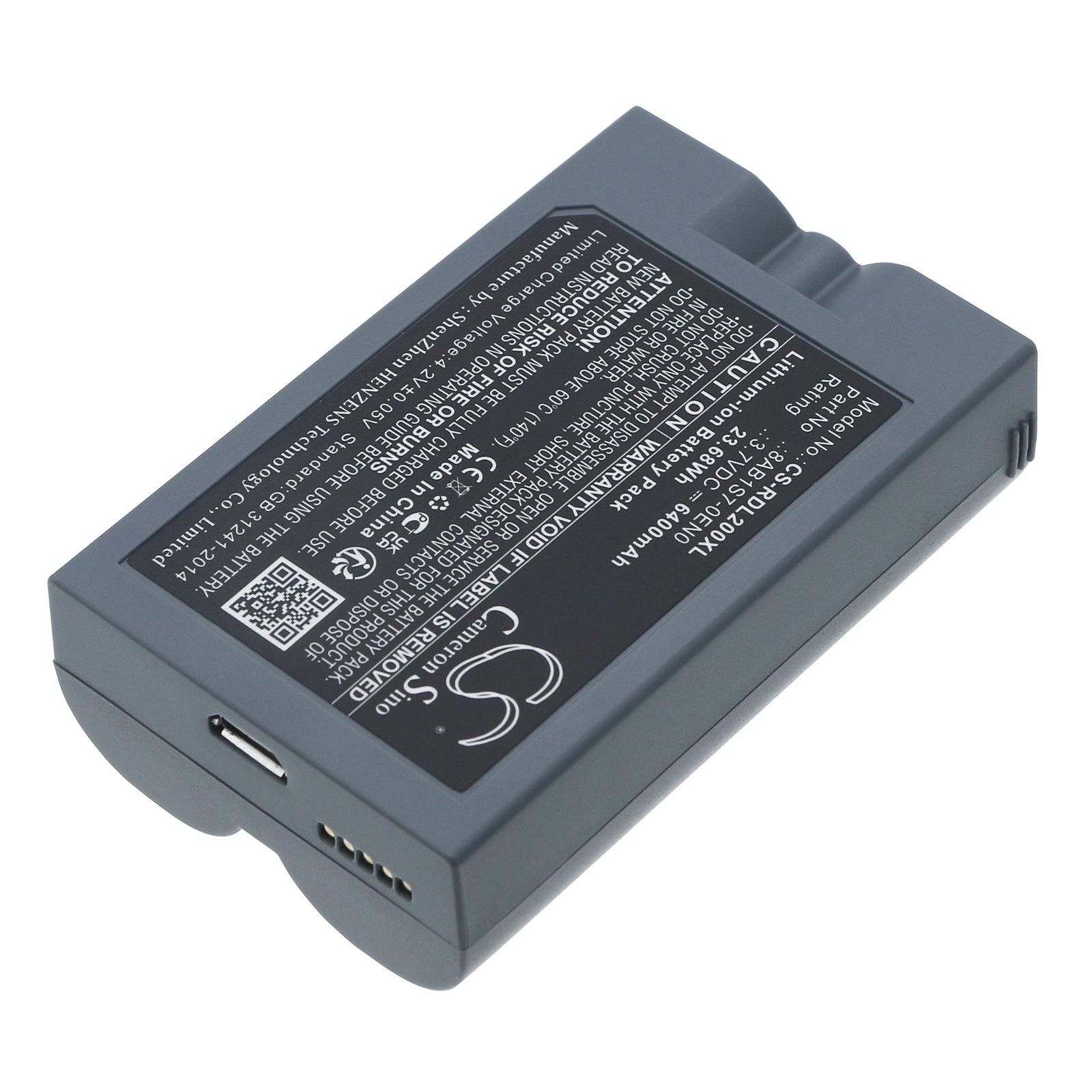 Replacement Battery for Ring Doorbell - 6400mAh Camera Batteries for Ring Video Doorbell 2/3/3 Plus/4, Spotlight Cam, Stick Up Cam V4
