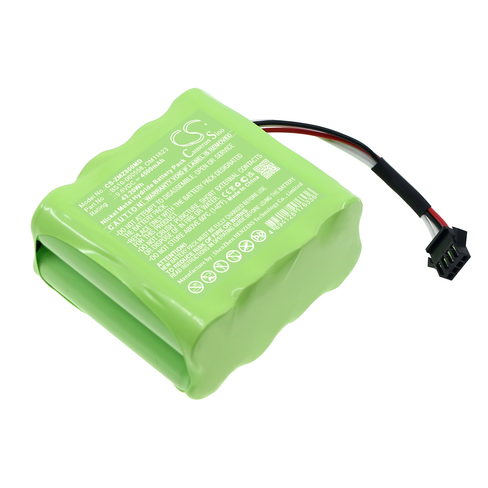 BS10-000558 OM11623 BS10-000778 Battery for Zyno Medical  Z-800 Infusion Pump 4500mAh