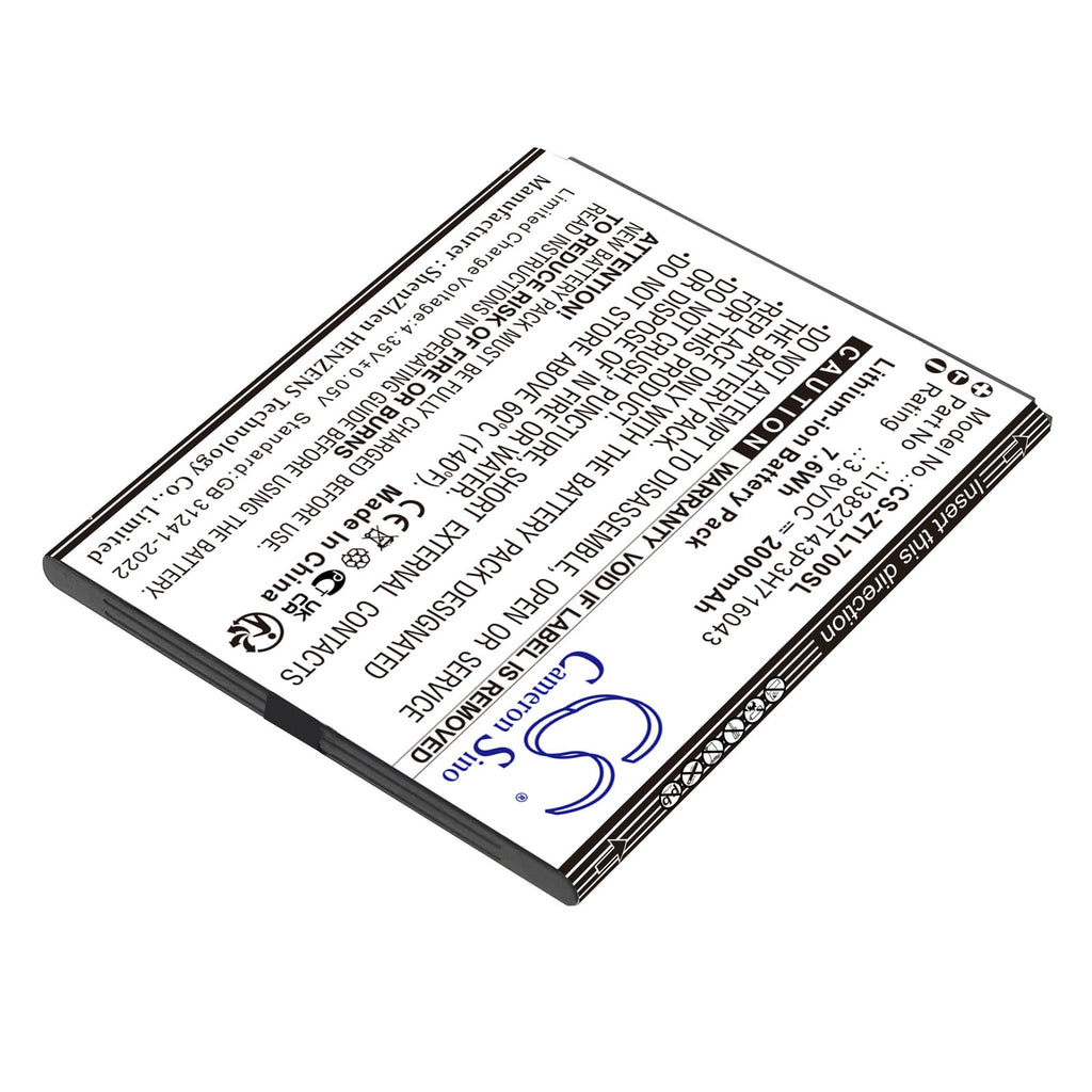 2000mAh LI3822T43P3H716043 Cell phone Battery for ZTE  Blade A30 A320 L7