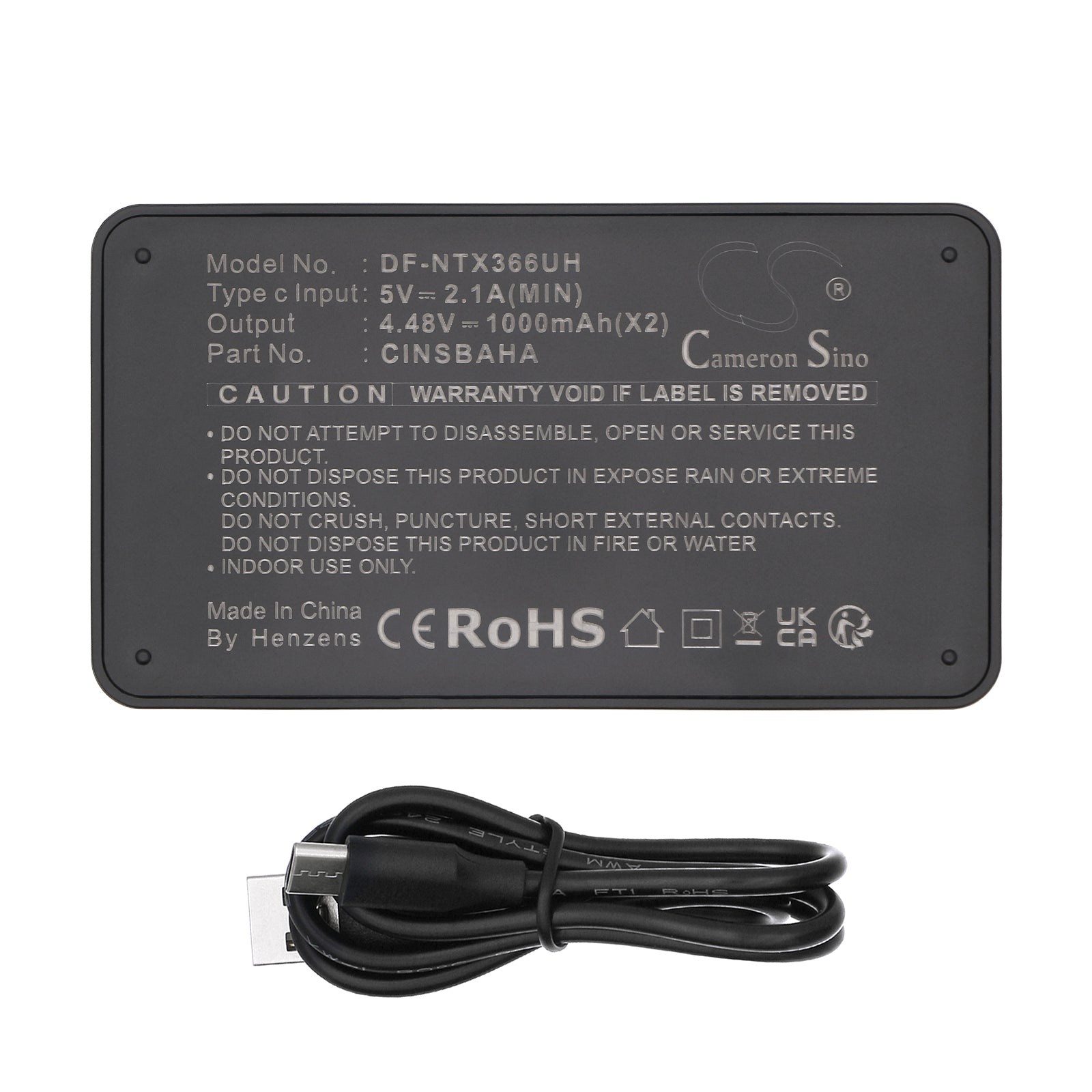 battery charger for Insta360  One X5 Part Number for Insta360  CINSBAHA Input: Type-C 5A-2A